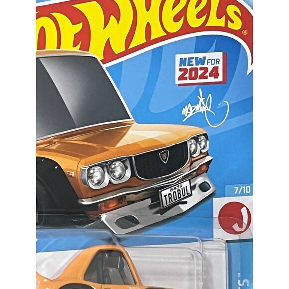 Hot Wheels Mazda RX-3 J-Imports Orange Tooned Mad Mike JDM 2021 Diecast 1:64 - Picture 5 of 8